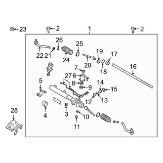 Hyundai OE - Inner Steering Tie Rod Nut