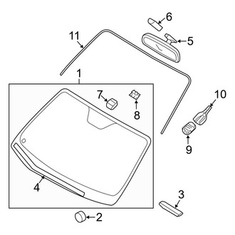 Hyundai OE - Windshield - Glass