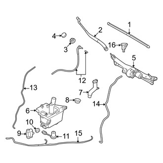 Hyundai OE - Windshield - Wiper & Washer Components