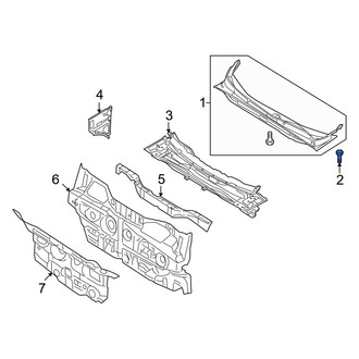 Hyundai OE - Cowl Cover Clip