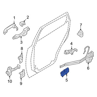 Hyundai OE - Front Right Inner Interior Door Handle