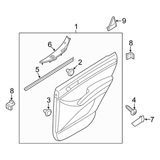 Hyundai OE - Rear Door - Interior Trim