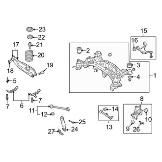 Hyundai OE - Rear Suspension - Suspension Components (FWD)