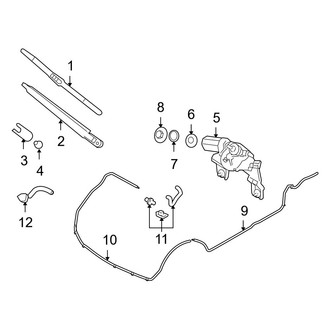 Hyundai OE - Lift Gate - Wiper & Washer Components (GLS / Limited)