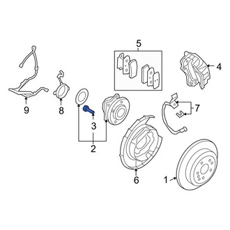 Hyundai OE - Rear Wheel Lug Stud