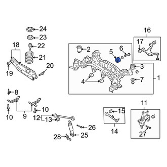Hyundai OE - Rear Upper Suspension Crossmember Insulator