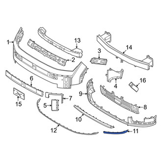 Hyundai OE - Front Left Lower Bumper Trim