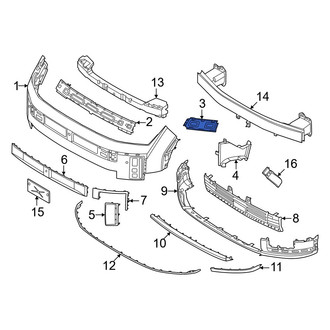 Hyundai OE - Front Right Bumper Cover Bracket