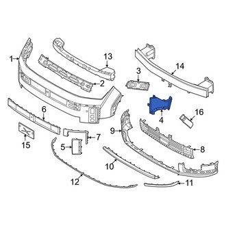 Hyundai OE - Front Left Brake Air Duct