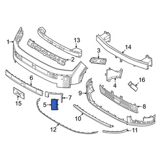 Hyundai OE - Front Left Bumper Trim