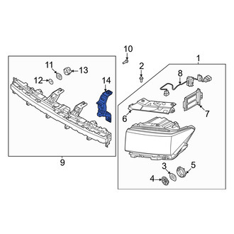 Hyundai OE - Right Daytime Running Light Bracket