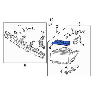 Hyundai OE - Right Headlight Bracket