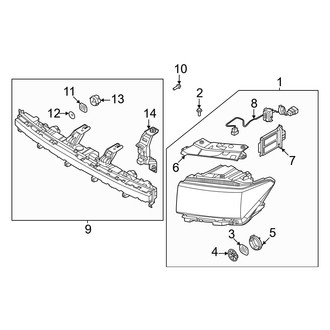 Hyundai OE - Front Lamps - Headlamp Components
