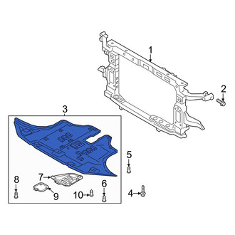 Hyundai OE - Front Radiator Support Splash Shield