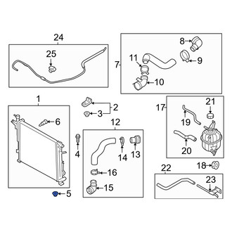 Hyundai OE - Lower Radiator Insulator