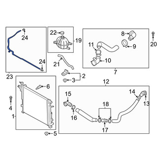 Hyundai OE - Engine Coolant Overflow Hose