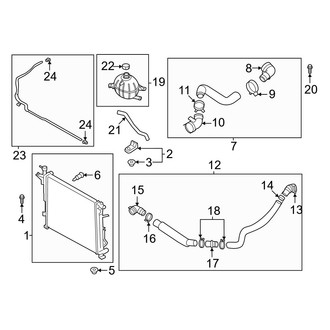 Hyundai OE - Cooling - Radiator & Components (Calligraphy / Limited / SE / SEL / XRT)