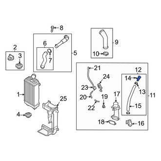 Hyundai OE - Exhaust Gas Recirculation (EGR) Tube Adapter