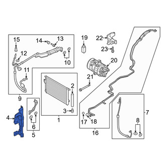 Hyundai OE - Front Radiator Support Air Deflector