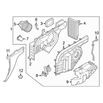 Hyundai OE - Rear HVAC Unit Case Assembly