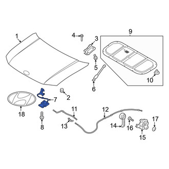 Hyundai OE - Front Hood Latch