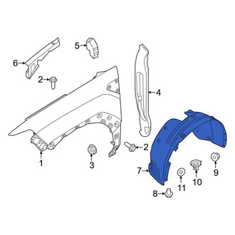 Hyundai OE - Front Left Fender Splash Shield