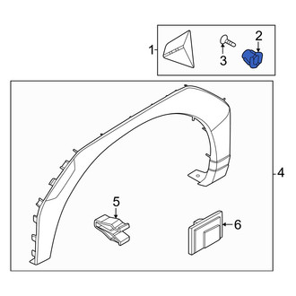 Hyundai OE - Fender Molding Retainer