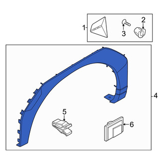 Hyundai OE - Front Left Wheel Arch Molding
