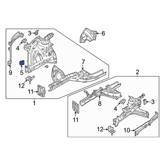 Hyundai OE - Lower Fender Bracket