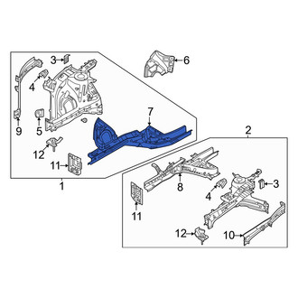 Hyundai OE - Rear Left Frame Side Member