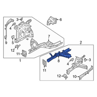 Hyundai OE - Rear Right Frame Side Member