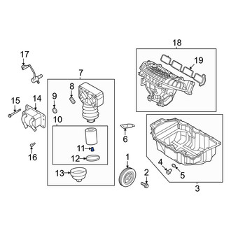 Hyundai OE - Engine Oil Filter Housing Drain Plug