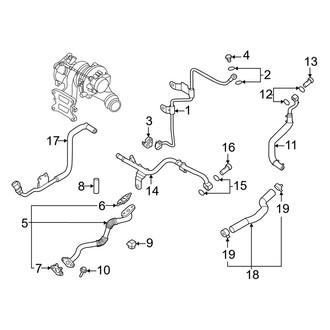 Hyundai OE - Engine - Turbocharger & Components (Hoses & Pipes)