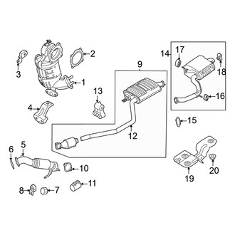 Hyundai OE - Exhaust System - Exhaust Components (1.6L)
