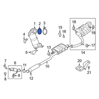 Hyundai OE - Catalytic Converter Gasket