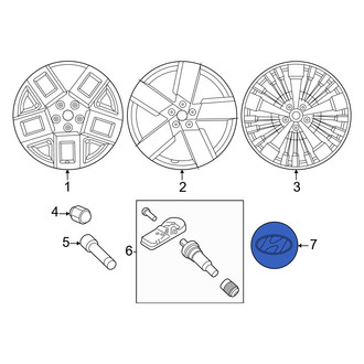 Hyundai OE - Wheel Cap