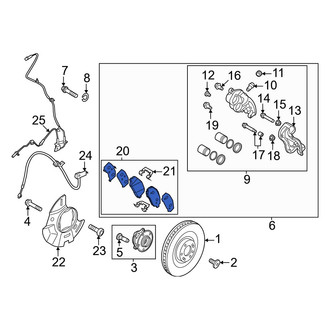 Hyundai OE - Front Disc Brake Pad Set