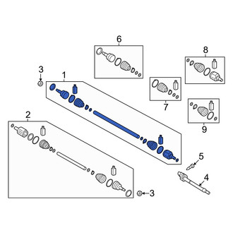 Hyundai OE - Front Right CV Axle Assembly