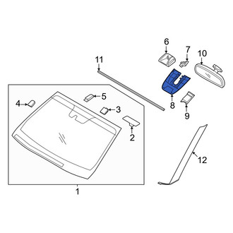 Hyundai OE - Front Interior Rear View Mirror Cover
