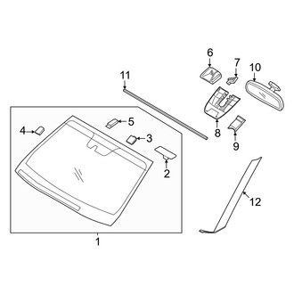 Hyundai OE - Windshield Glass