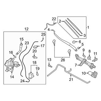 Hyundai OE - Washer Fluid Reservoir