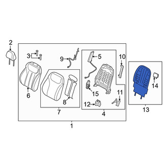 Hyundai OE - Front Right Seat Back Panel