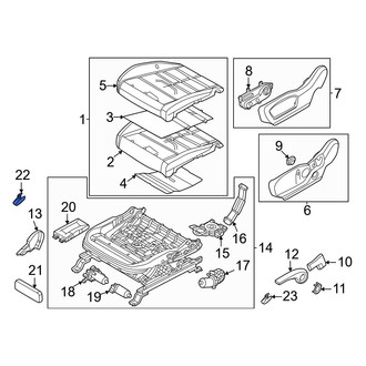 Hyundai OE - Seat Track Cover