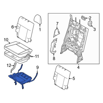 Hyundai OE - Rear Right Seat Frame