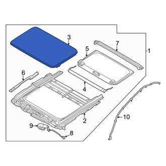 Hyundai OE - Sunroof Glass