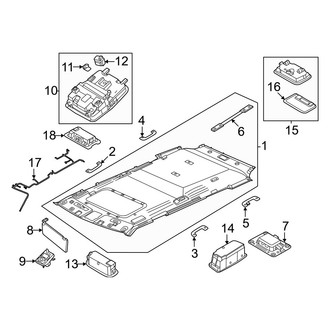 Hyundai OE - Roof - Interior Trim (W/O Panoramic, With Sunroof), (XRT)