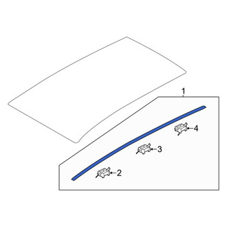 Hyundai OE - Left Roof Molding