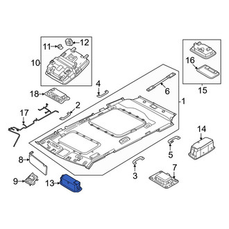 Hyundai OE - Left Sun Visor Light