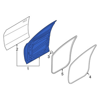 Hyundai OE - Front Right Door Shell