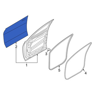 Hyundai OE - Front Right Outer Door Outer Panel